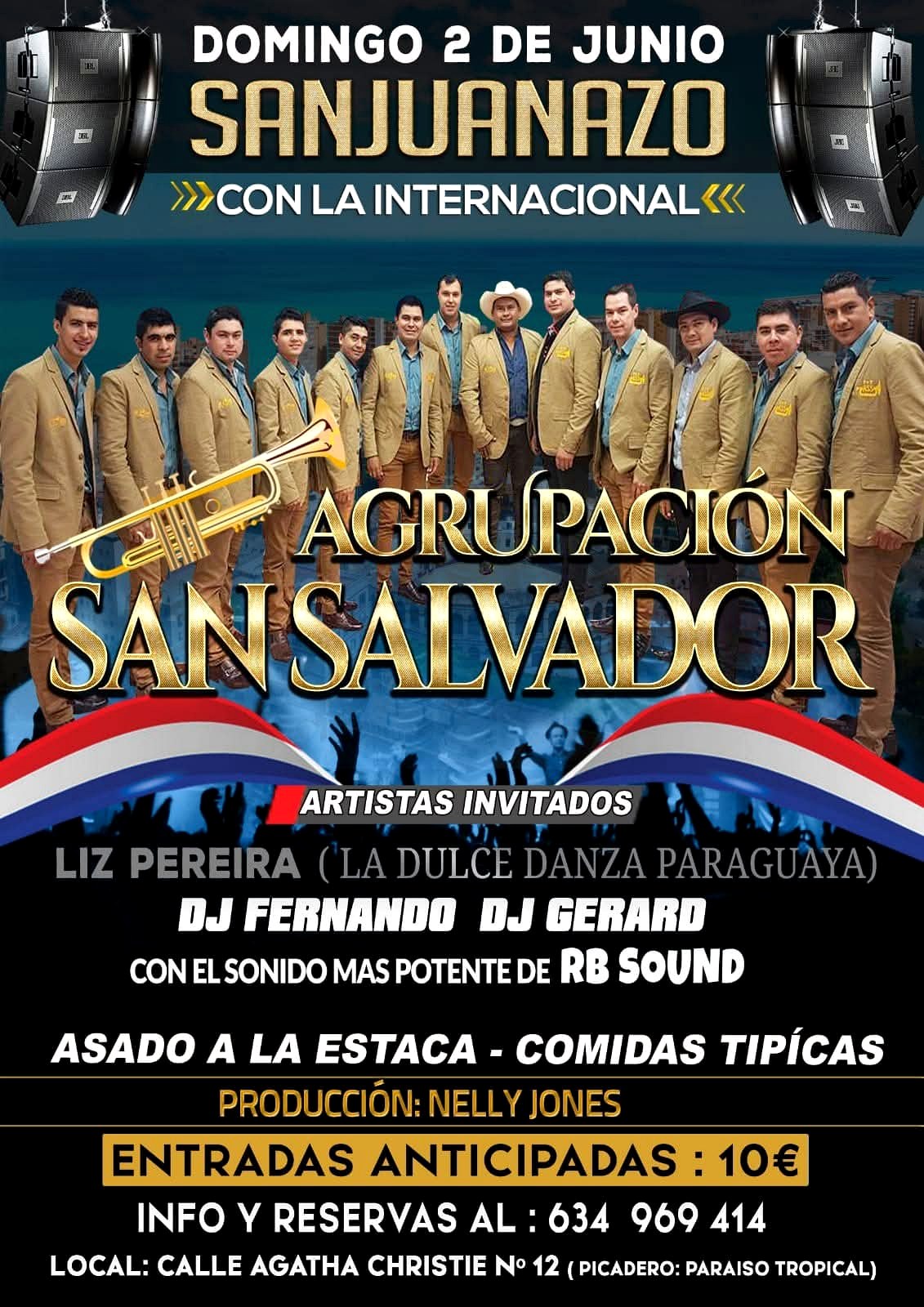 Cartel del Sanjuanazo con la Agrupación San Salvador